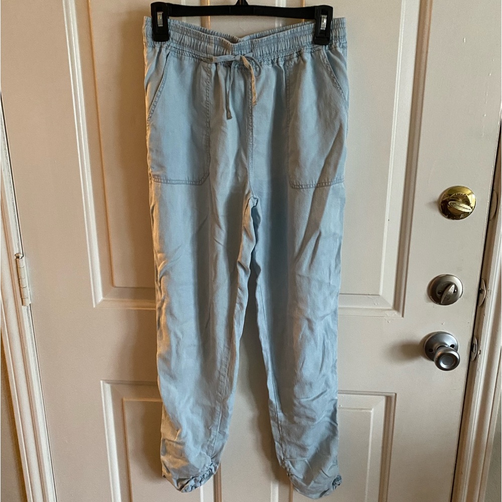 Chambray denim pants